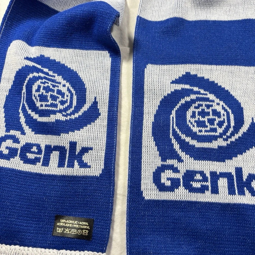 Sportsman Unisex 100% Acrylic One Size Blue White Gene Scarf 6.5 X 60